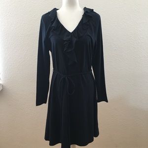 NWT Brooks Brother Navy Long Sleeve Midi Dress